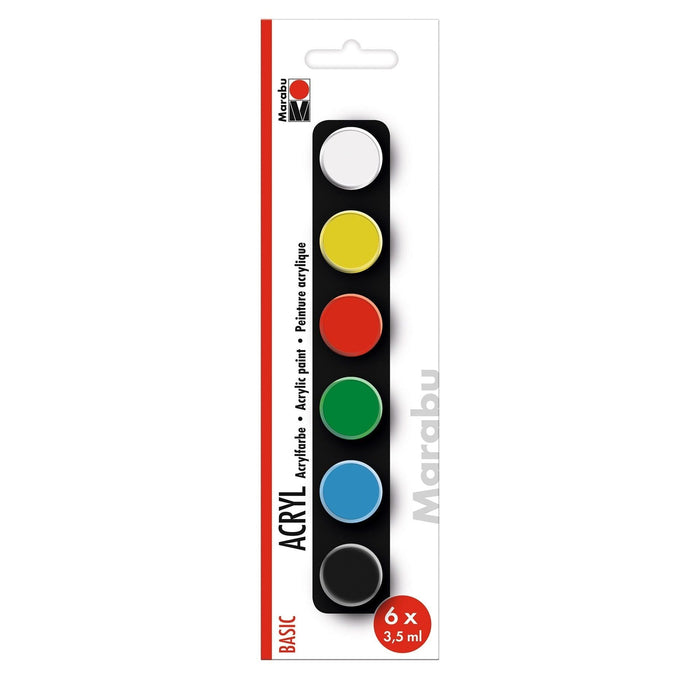 Set pintura acrílica colores básicos Marabu