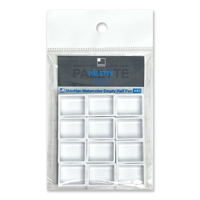 Media pastilla vacía para acuarelas ShinHan - 12 piezas