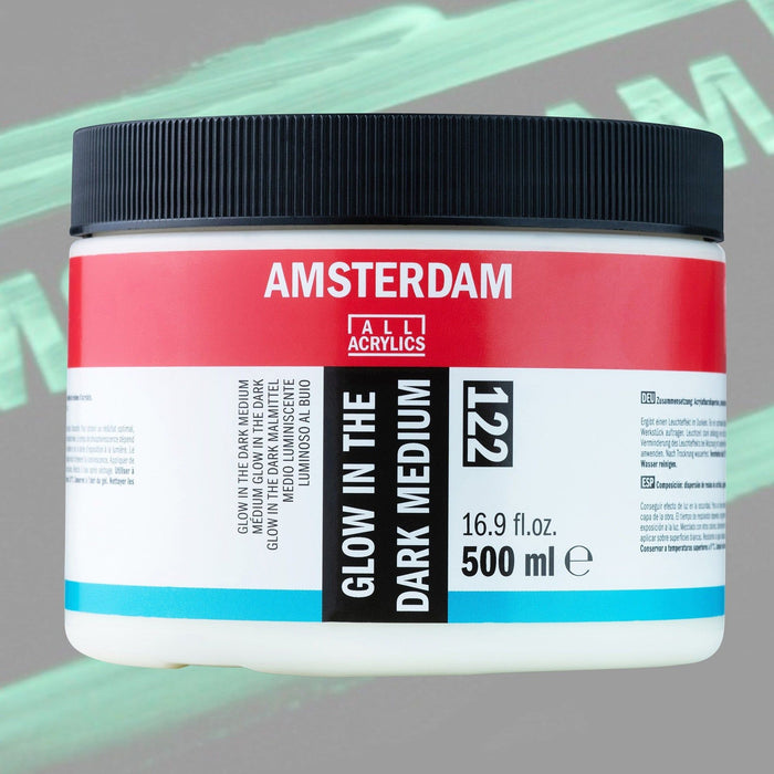 Medio acrílico luminiscente Glow in the dark 250ml - Amsterdam