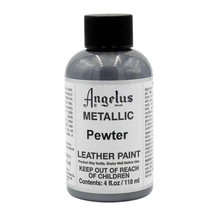 Pintura para cuero y zapatillas metalizada Angelus 118ml