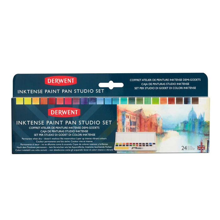 Set de acuarelas Inktense Paint Pan Studio 24 colores - Derwent