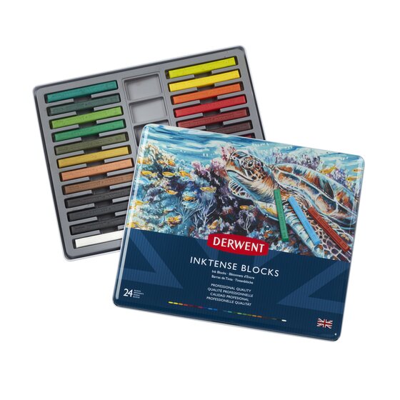 Set de 24 barras de color Inktense Blocks - Derwent