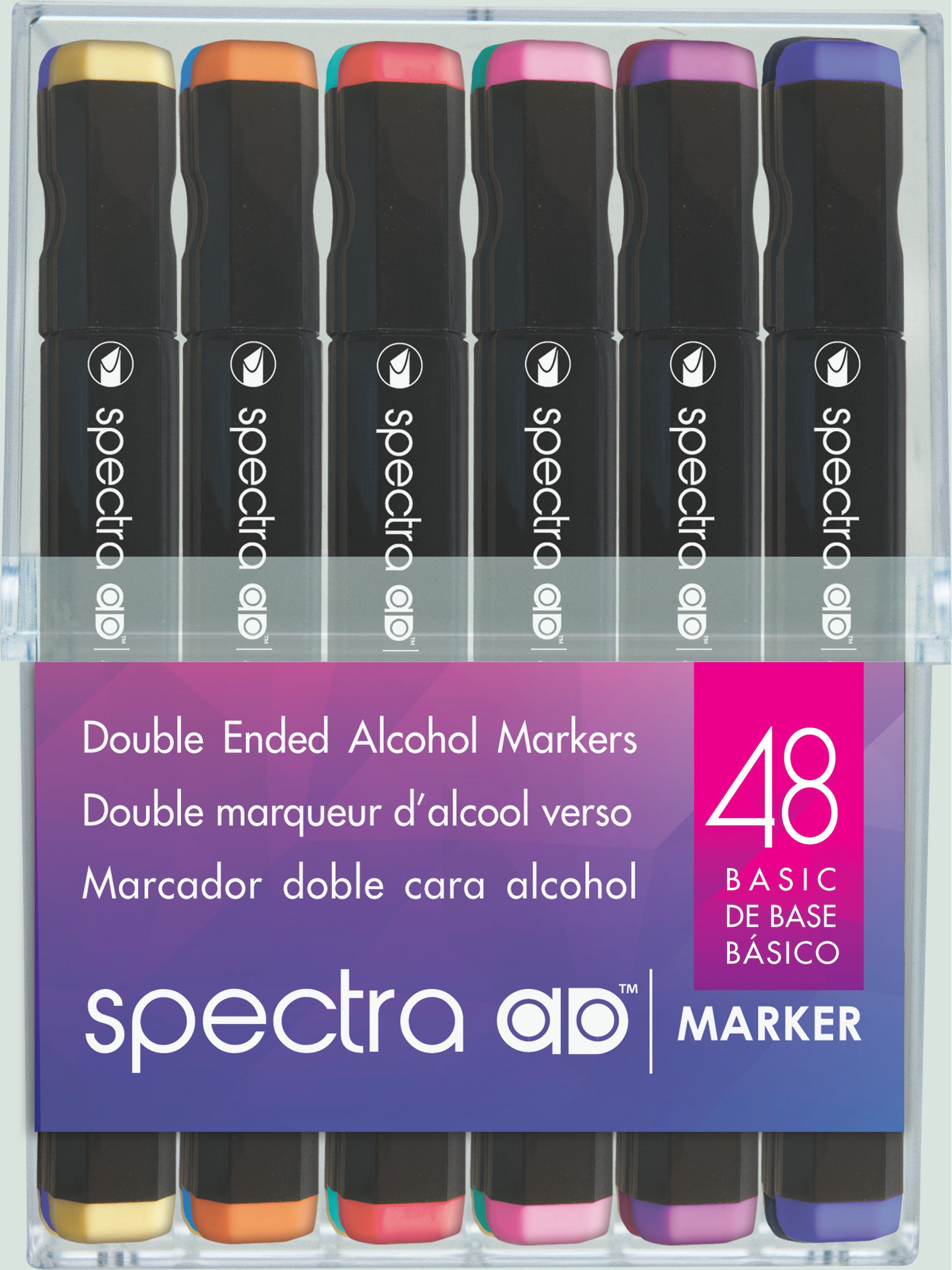 Set 48 rotuladores alcohol doble punta Spectra AD Marker - Rodin España
