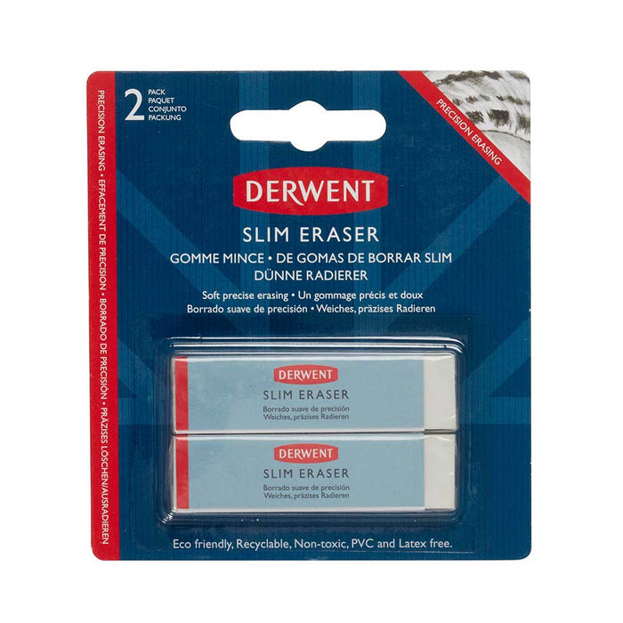 Goma de borrar Slim Eraser 2 unidades - Derwent