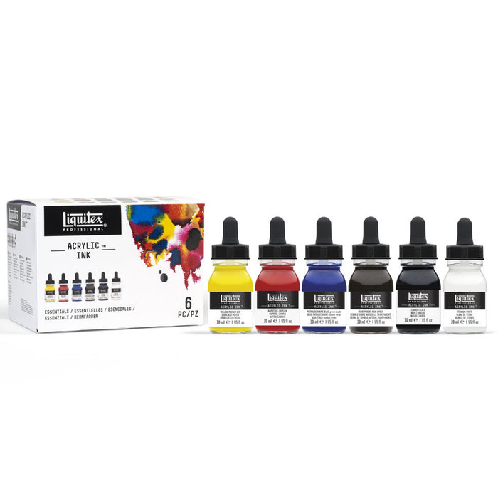 Set tinta acrílica 6 colores esenciales - Liquitex