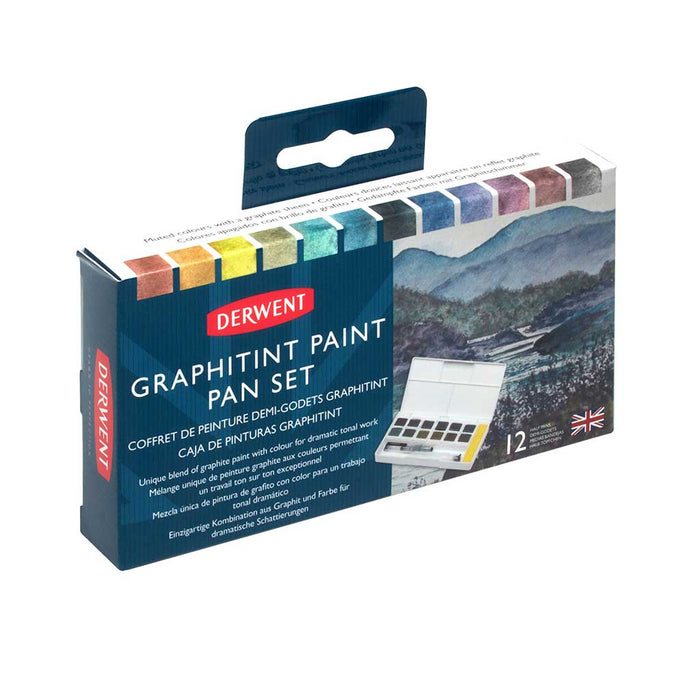 Set de acuarelas de grafito Graphitint Paint con 12 godets