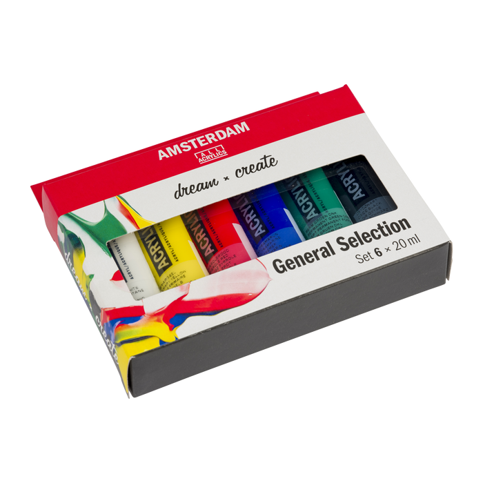 Set pintura acrílica 20ml 6 unidades - Amsterdam