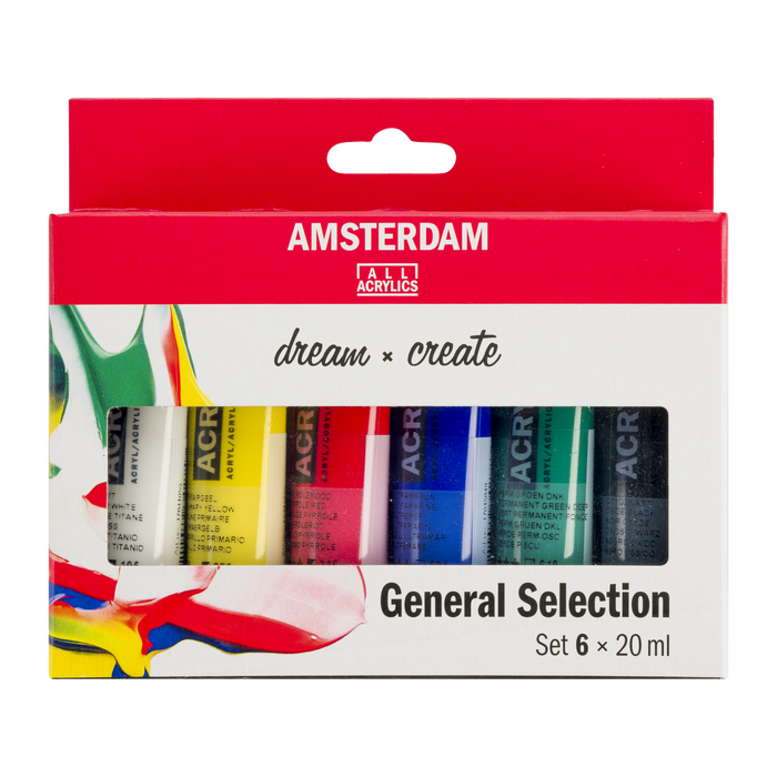 Set pintura acrílica 20ml 6 unidades - Amsterdam