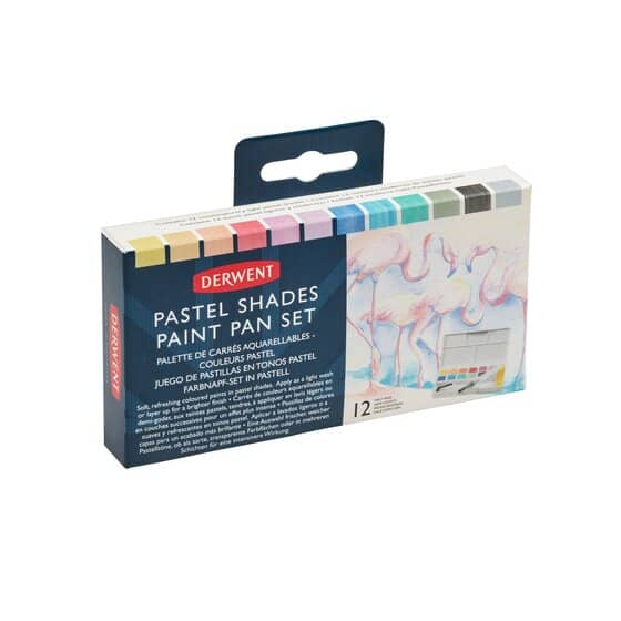 Set 12 acuarelas pastel Paint Pan - Derwent