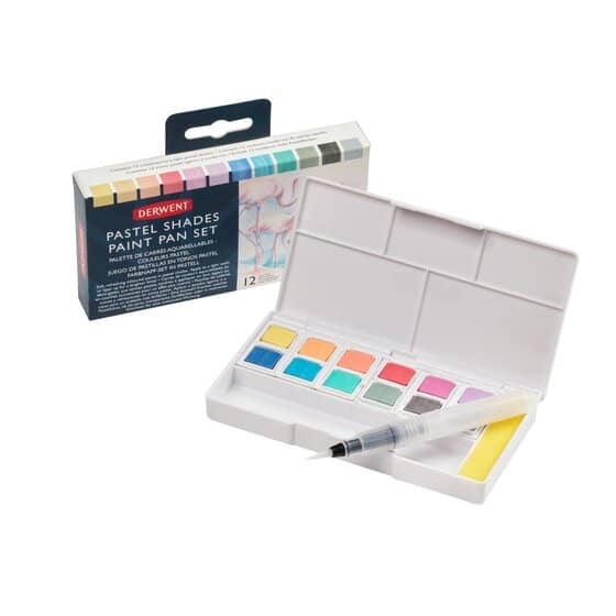 Set 12 acuarelas pastel Paint Pan - Derwent