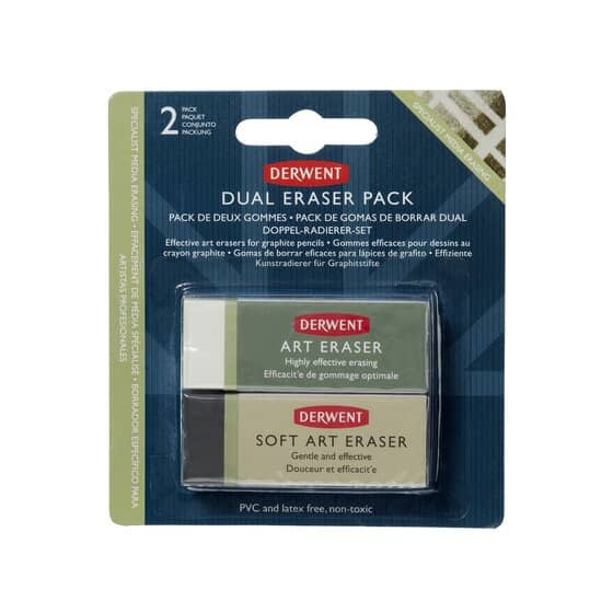 Pack de 2 Gomas Normal y Suave - Derwent