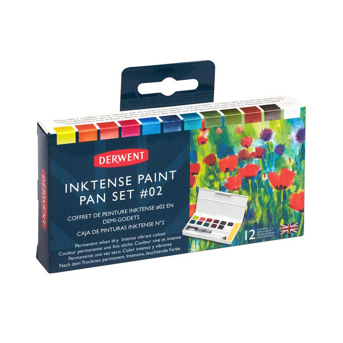 Set de acuarelas Inktense Paint nº2 con 12 godets