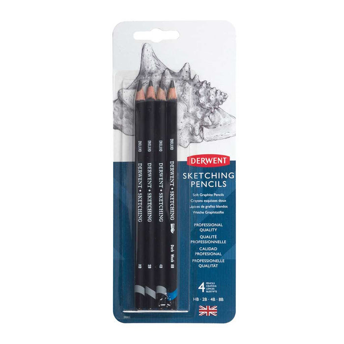 Set de 4 lápices de grafito acuareable Sketching - Derwent