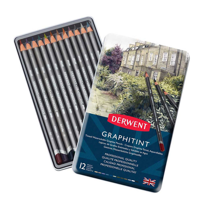 Set de 12 lápices de grafito entintado Graphitint - Derwent