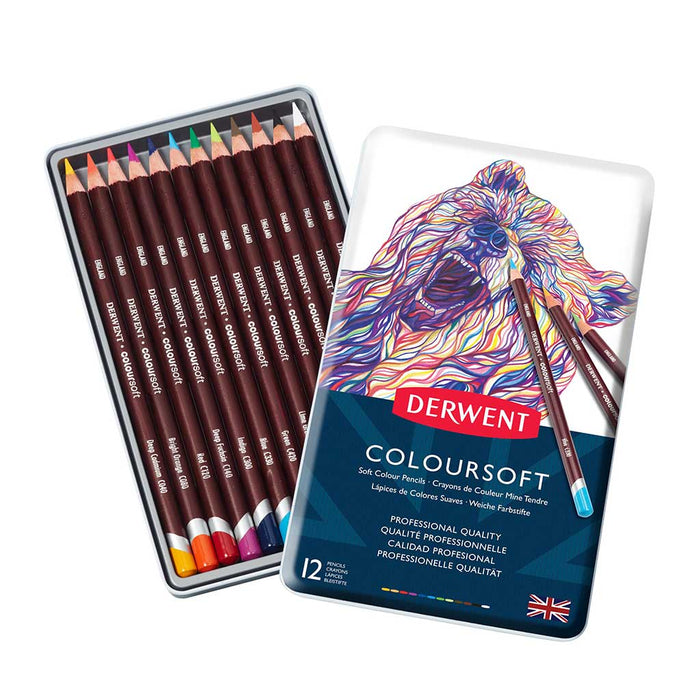 Set de 12 lápices de color Coloursoft - Derwent