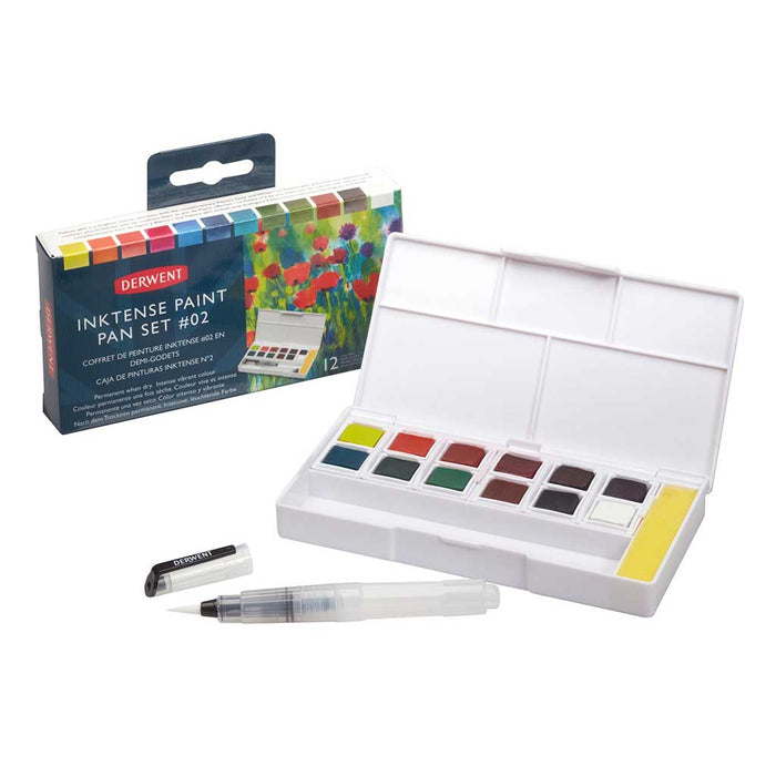 Set de acuarelas Inktense Paint nº2 con 12 godets