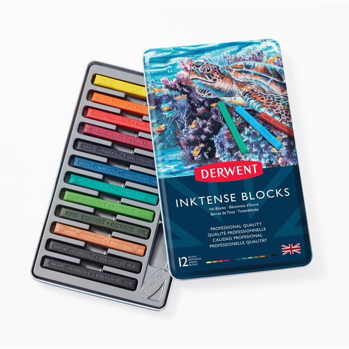 Set de 12 barras de color Inktense Blocks - Derwent